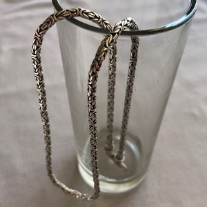 Sterling Silver Byzantine necklace NWOT